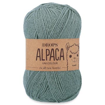 DROPS Alpaca Uni Colour - 7139 mineraalblauw - Wol Garen, Ophalen of Verzenden, Nieuw