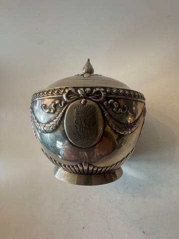 Suikerpot - .800 zilver, Antiek en Kunst