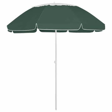 vidaXL Strandparasol 300 cm groen, Verzenden, Nieuw, 2 tot 3 meter, Strandparasol