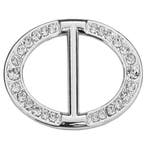 Fako Bijoux - Sjaalklem - Ovaal - Kristal - 27x40mm -, Sieraden, Tassen en Uiterlijk, Broches, Verzenden, Nieuw