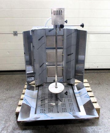 Doner Grill met 3 branders, gas, motor boven, NIEUW, Gebruikt