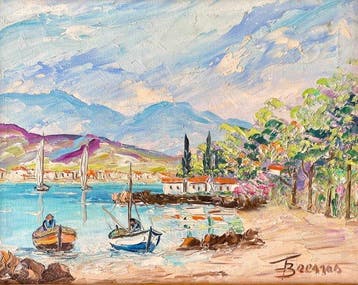 Fernand Brenas (1913-2013) - Létang de Thau