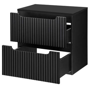 Wastafelonderkast Newport 60x60x40 cm zwart [en.casa], Verzenden, Nieuw