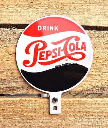 Emaille bord Pepsi-cola, Verzamelen, Merken en Reclamevoorwerpen, Verzenden, Nieuw