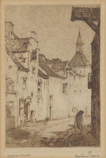 Anton Pieck (1895-1987) - Straatje