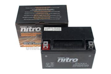 Accu 12V Nitro NTX7A-BS 6AH gel 4-takt AGM / GY6 / BTC on..., Ophalen of Verzenden, Nieuw, Nitro