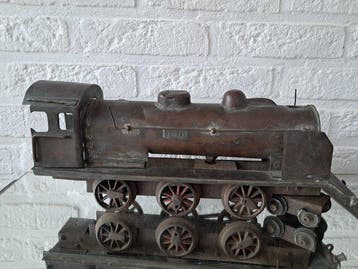 Stoommachine - Unknown Manufacturer - Koper, Ijzer -, Antiek en Kunst, Antiek | Speelgoed