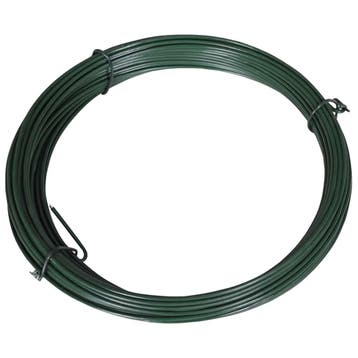 vidaXL Hekbinddraad 25 m 1,4/2 mm staal groen, Verzenden, Nieuw