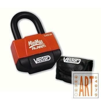 Schijfremslot Vector Minimax Alarm | Gratis verzending 24u!, Motoren, Accessoires | Sloten, Verzenden, Nieuw