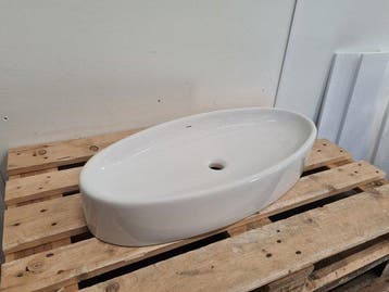 Opbouw wasbak Bocchi Vessel Wit 85 x 39 x 14 cm Keramiek, Ophalen of Verzenden, Nieuw, Bad