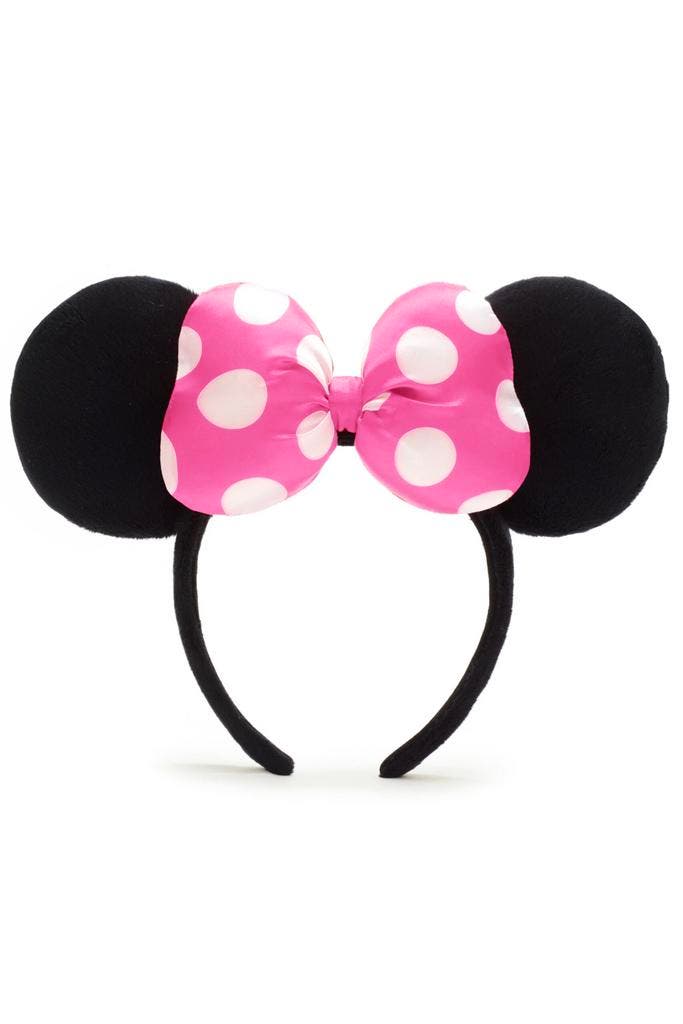 KIMU® Haarband Mouse Roze Grote Strik Polkadots Minnie Diade, Kleding | Dames, Carnavalskleding en Feestkleding, Accessoires, Nieuw