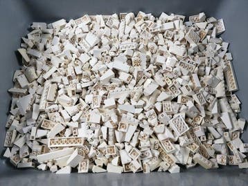 Lego - geen serie - Partij van 1000 witte dakdelen -, Nieuw