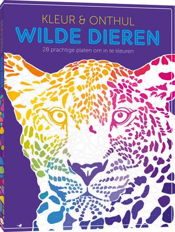Boek: Kleur & Onthul: Wilde dieren - (als nieuw), Verzenden, Zo goed als nieuw