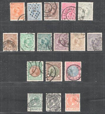 Nederland 1891/1924 - Koningin Wilhelmina Hangend Haar -, Gestempeld