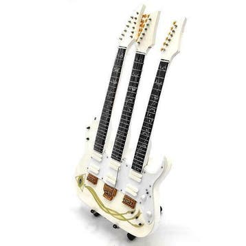 Miniatuur replica Ibanez JEM Triple Neck gitaar - Steve Vai, Verzamelen, Ophalen of Verzenden, Nieuw, Pop, Beeldje of Miniatuur