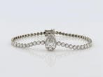 Armband - 14 karaat Witgoud - 3.00ct. tw. Diamant, Nieuw