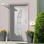 vidaXL Voordeur 98x208 cm PVC wit, Doe-het-zelf en Verbouw, Deuren en Horren, Verzenden, Nieuw