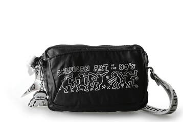 Kipling Schoudertas Zwart, Verzenden, Zo goed als nieuw, Zwart