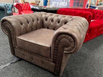 Chesterfield Maarssen Koopje Chesterfield Showmodel-Fauteuil, Huis en Inrichting, Fauteuils, Ophalen, Zo goed als nieuw, CHESTERFIELD