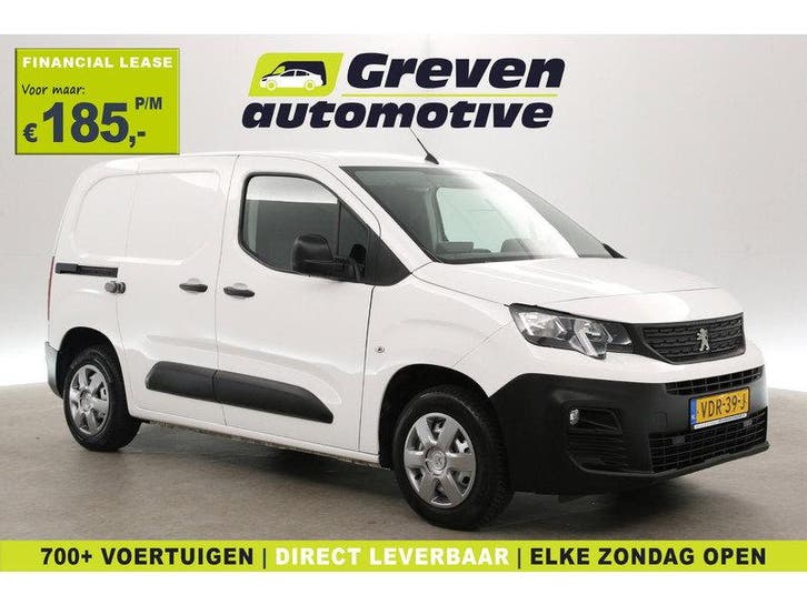 Peugeot Partner 1.5 BlueHDI | Airco | Cruise | Trekhaak |, Auto's, Bestelauto's, Handgeschakeld, Diesel, Wit, Peugeot