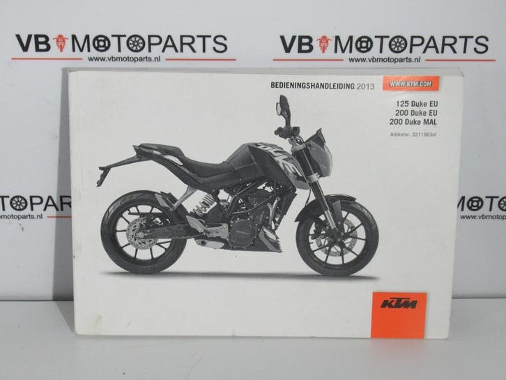 KTM 125 200 Duke Bedieningshandleiding, Motoren, Onderdelen | Overige, Ophalen of Verzenden