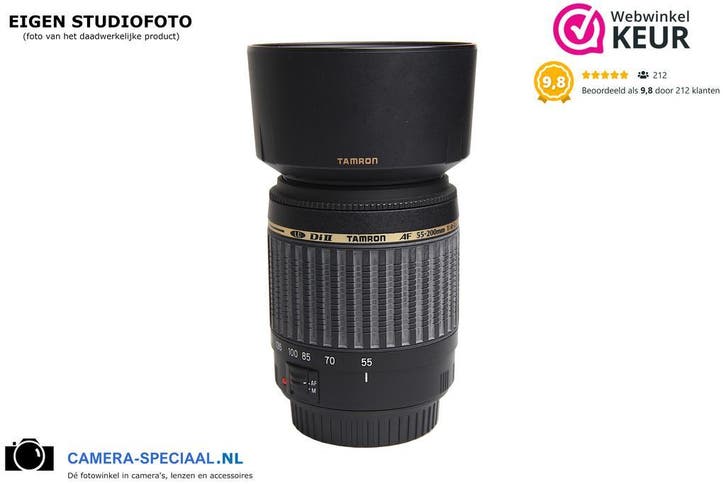 Tamron (Canon) 55-200mm LD Di II telelens met garantie, Audio, Tv en Foto, Fotografie | Lenzen en Objectieven, Canon EF, Autofocus
