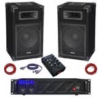Disco versterker, mixer  8Inch speakers Amp 300-8M, Ophalen of Verzenden, Nieuw, Minder dan 500 watt, P.A.