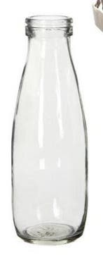 Glas vaas Fles Glas voor schelpen of bloemen Ø7 h.21 cm excl, Hobby en Vrije tijd, Ophalen of Verzenden, Nieuw