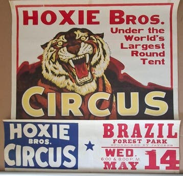unknown - Hoxie Bros. Circus w/ Date Tail (c. 1960s–1970s) -
