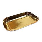 Gebaksschoteltje Rechthoek Goud 9,5x5cm 25st., Verzenden, Nieuw