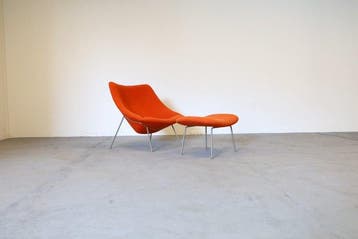 Artifort - Pierre Paulin - Fauteuil (2) - Oyster F157 - Wol,