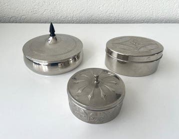 Daalderop KMD - Doos (3) - Verchroomd - Drie verchroomde