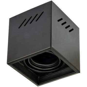 Opbouwspot GU10 - Frino - Opbouw Vierkant - Mat Zwart -, Ophalen of Verzenden, Nieuw, Overige fittingen, Plafondspot of Wandspot