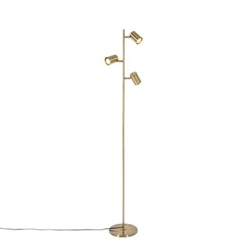Moderne vloerlamp brons 3-lichts - Jeana, Verzenden, Nieuw, Modern