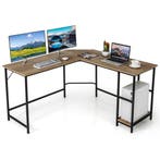 LIVSK L-vormig Computerbureau - Ruim Tafelblad 138 x 50 cm -, Verzenden, Nieuw