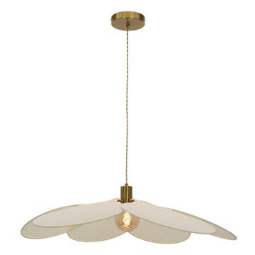 Japandi hanglamp crème, Nena, Ophalen of Verzenden, Nieuw, Japandi