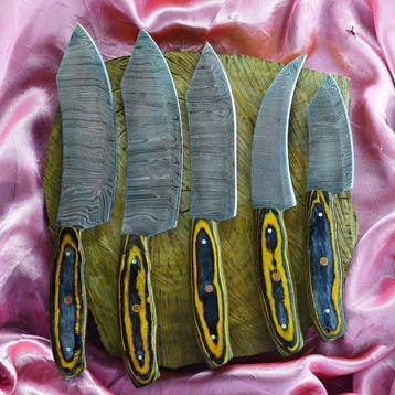 Keukenmes - 01 - Staal, Hout - Azië - Keukenmes, Antiek en Kunst
