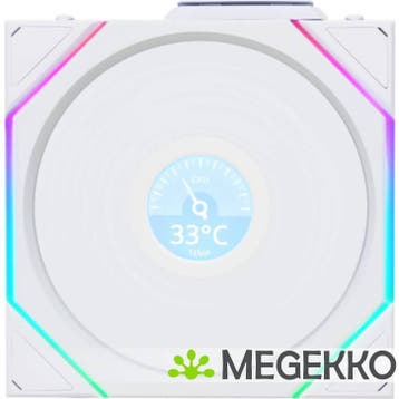 Lian Li UNI FAN TL Wireless LCD 120mm White, Verzenden, Nieuw