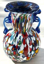 Murano - Vaas - Muranoglas - Glazen vaas Millefiori