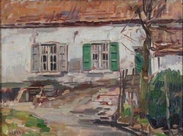 Willem Hendrik van der Nat (1864–1929) - Boerderij, Antiek en Kunst