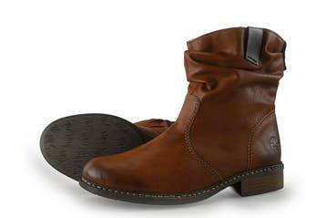 Rieker Enkellaarzen in maat 40 Cognac, Kleding | Dames, Schoenen, Overige kleuren, Verzenden, Lage of Enkellaarzen, Zo goed als nieuw
