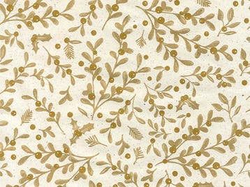Kerst cadeaupapier op rol Takken Goud Beige 70 cm –, Ophalen of Verzenden, Nieuw, Overige typen