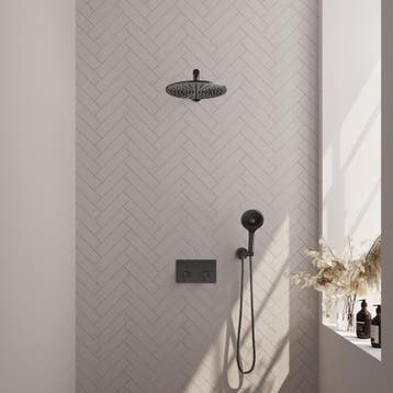 Brauer Gunmetal Carving Thermostatische Regendoucheset, Ophalen of Verzenden, Nieuw