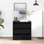 vidaXL Ladenkast met lade Zwart 61 x 41 x 58 cm Bewerkt hout, Kinderen en Baby's, Verzenden, Nieuw