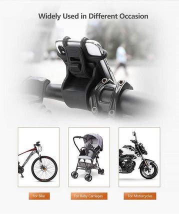 Telefoonhouder fiets – Universele stuurhouder MTB & motor –, Ophalen of Verzenden, Nieuw