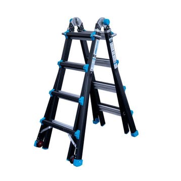 Professionele vouwladder Eurostairs 4x4, Ophalen of Verzenden, Nieuw, Ladder, 4 meter of meer
