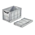 Klapkrat, 600x400x400 mm, euronorm, grijs kunststof,, Doe-het-zelf en Verbouw, Ophalen of Verzenden, Gebruikt