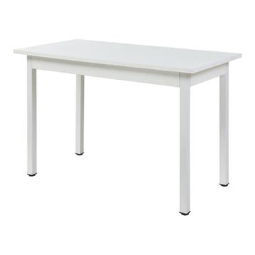 Eettafel Den Haag 120x60x75 cm wit [en.casa], Verzenden, Nieuw