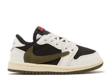 Nike Jordan 1 Retro Low OG SP Travis Scott Olive (TD), Verzenden, Zwart, Nieuw, Sneakers of Gympen