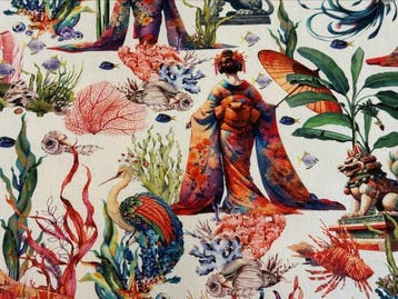 GCFabrics Exclusive – Artistieke katoenen stof Ocean